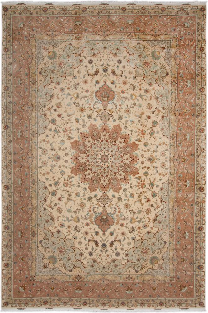 Alfombra persa Tabriz 50Raj 599x395 599x395, Alfombra persa Anudado a mano