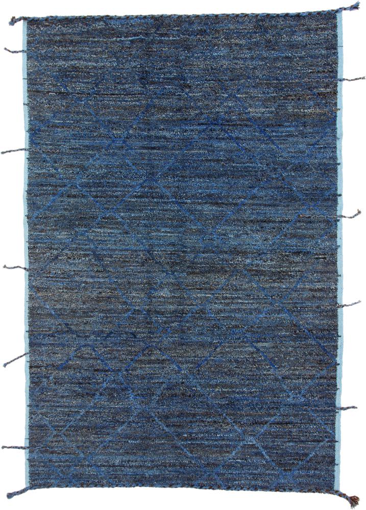 Tapete paquistanês Berber Maroccan Design 9'1"x6'2" 9'1"x6'2", Tapete persa Atado à mão