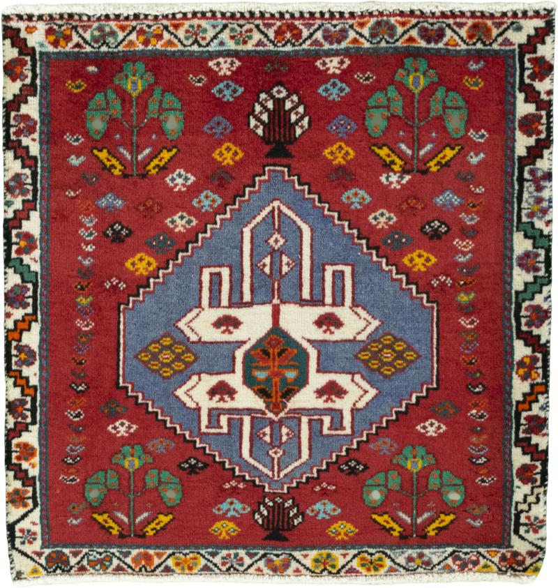 Persian Rug Shiraz 62x64 62x64, Persian Rug Knotted by hand