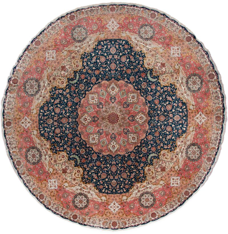 Perský koberec Tabriz 60Raj Hedvábínkette 499x501 499x501, Perský koberec Ručně vázaný