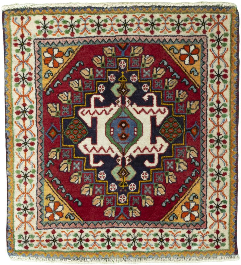 Persian Rug Shiraz 67x62 67x62, Persian Rug Knotted by hand