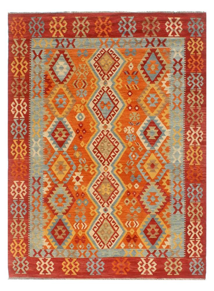 Afghan rug Kilim Afghan 9'7"x6'8" 9'7"x6'8", Persian Rug Woven by hand