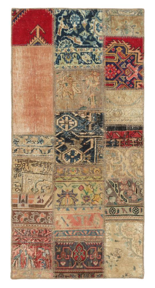 Persian Rug Patchwork 153x75 153x75, Persian Rug Knotted by hand