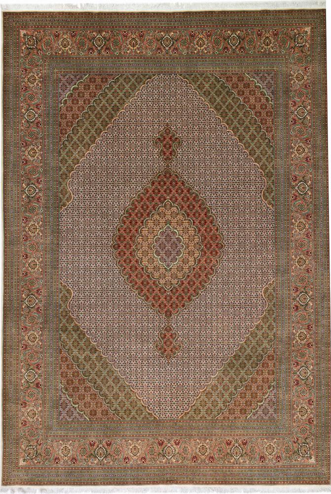 Tapete persa Tabriz Mahi 50Raj 345x250 345x250, Tapete persa Atado à mão