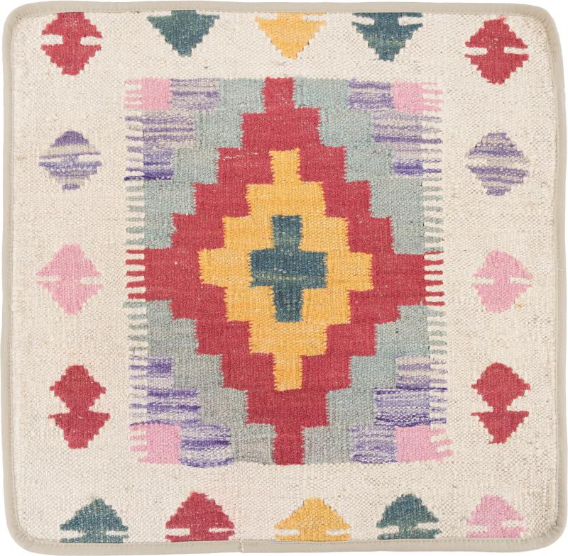 Afghanischer Teppich Kelim Afghan Kissenbezug 50x50 50x50, Perserteppich Handgeknüpft