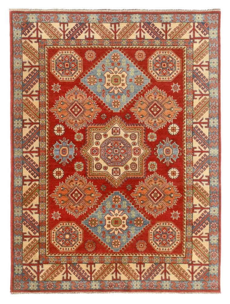 Afghansk teppe Kazak Ghazni 195x149 195x149, Persisk teppe Knyttet for hånd