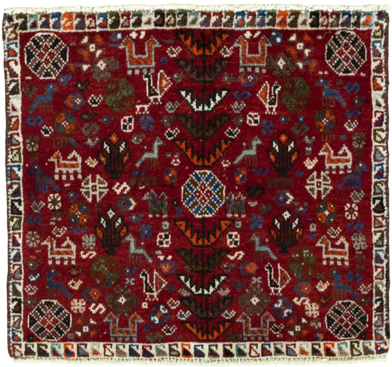 Perserteppich Shiraz 52x58 52x58, Perserteppich Handgeknüpft