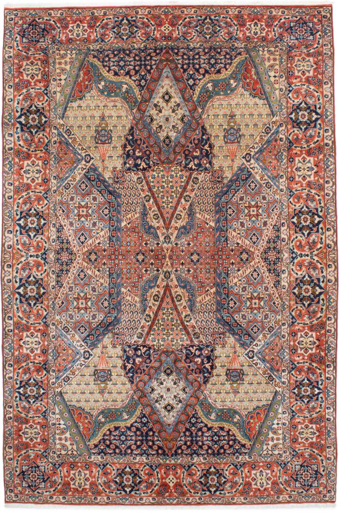 Tapis persan Yazd 294x201 294x201, Tapis persan Noué à la main