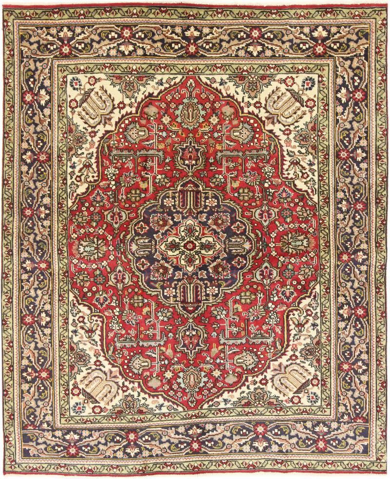 Persisk tæppe Tabriz 181x149 181x149, Persisk tæppe Knyttet i hånden