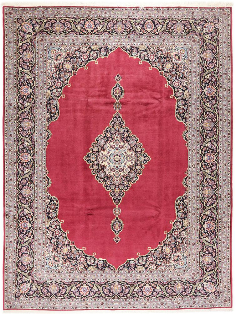 Persian Rug Keshan Old 11'7"x8'8" 11'7"x8'8", Persian Rug Knotted by hand