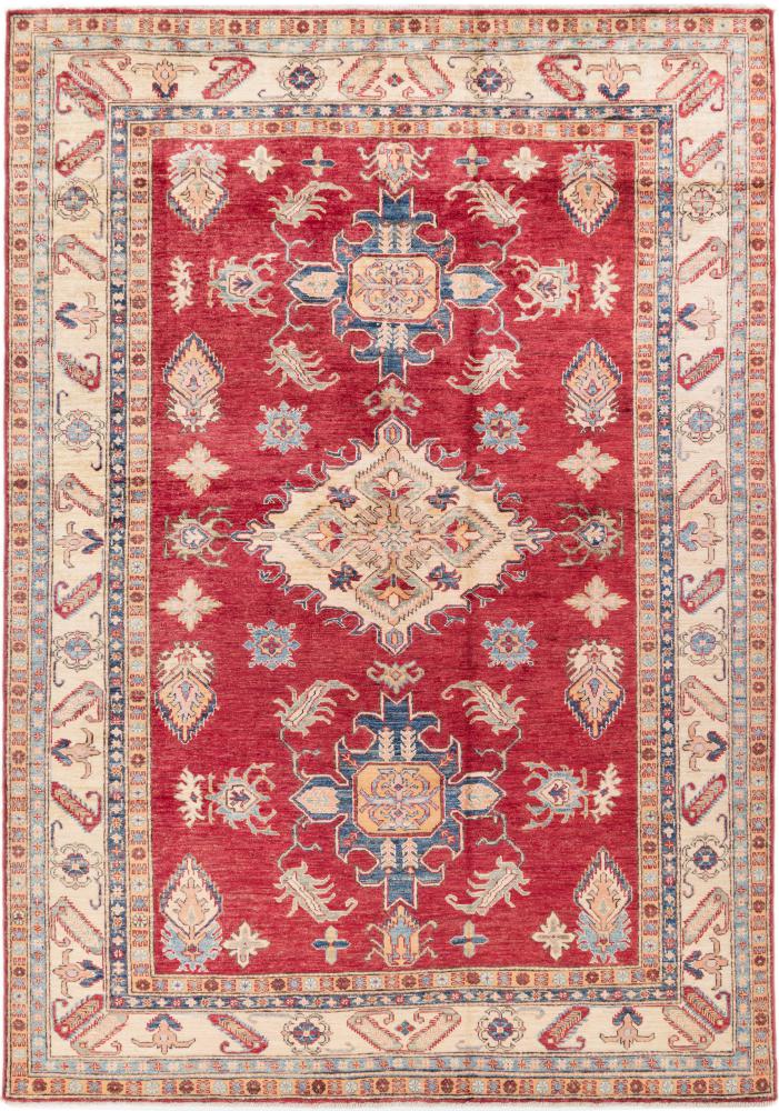 Afghansk tæppe Super Kazak 279x196 279x196, Persisk tæppe Knyttet i hånden