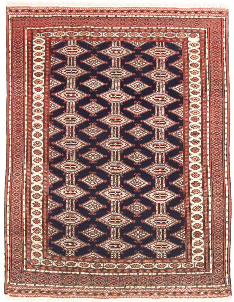 Persisk tæppe Turkaman 139x109 139x109, Persisk tæppe Knyttet i hånden