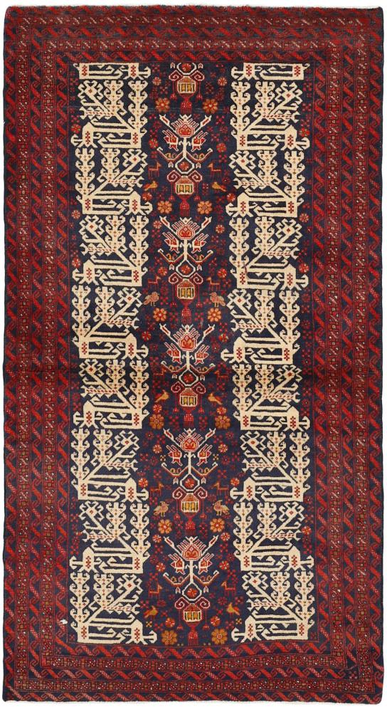 Tappeto persiano Beluch 177x93 177x93, Tappeto persiano Annodato a mano