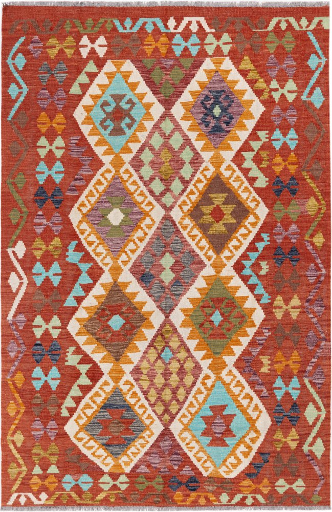 Afgán szőnyeg Kilim Afgán 197x128 197x128, Perzsa szőnyeg Kézzel szőtt