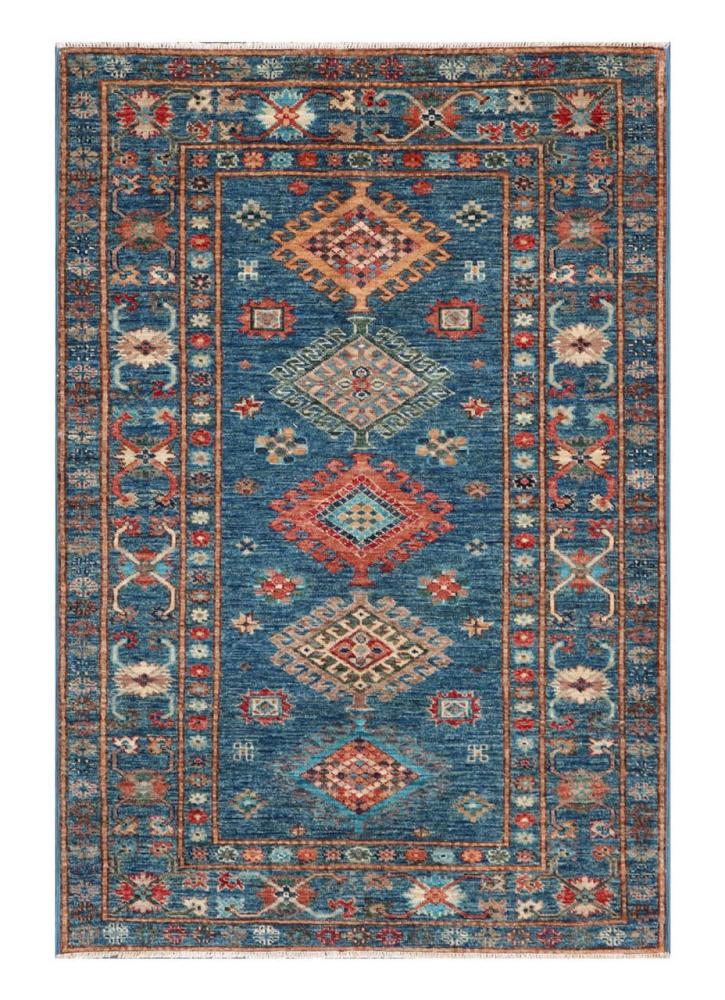 Afghan rug Kazak Ghazni 153x102 153x102, Persian Rug Knotted by hand