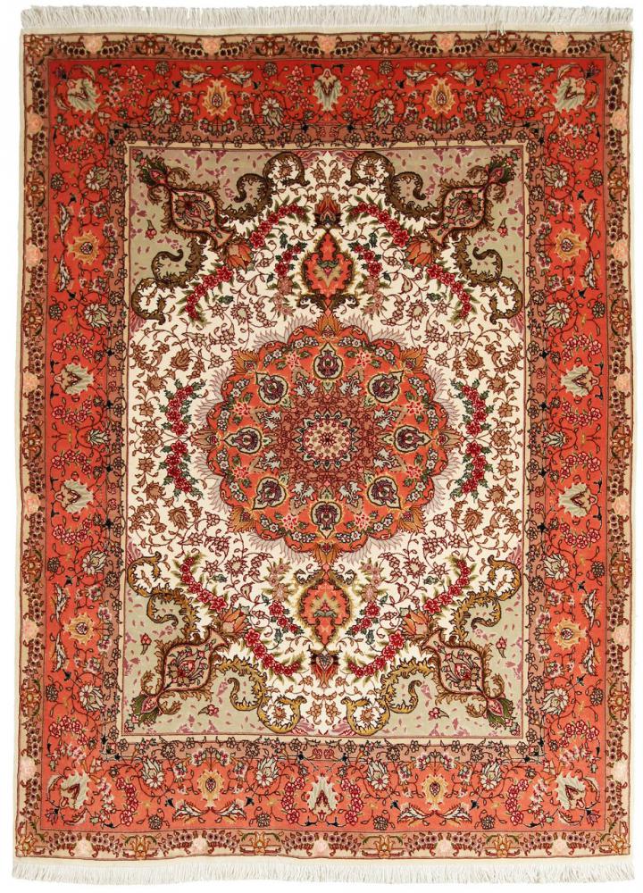 Tapete persa Tabriz 50Raj 205x150 205x150, Tapete persa Atado à mão