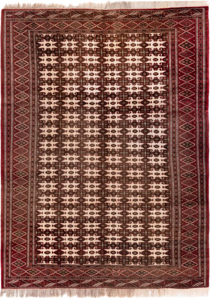 Tapis persan Turkaman 377x279 377x279, Tapis persan Noué à la main