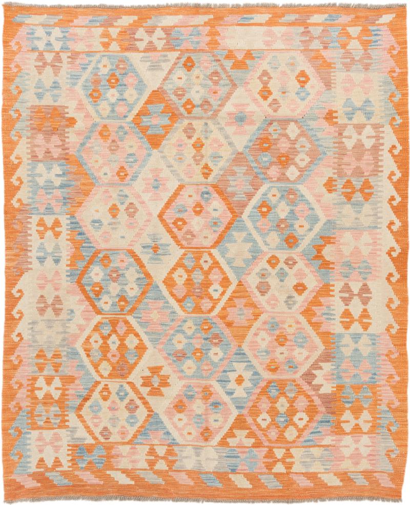 Tapete afegão Kilim Afegão 194x160 194x160, Tapete persa Tecido à mão