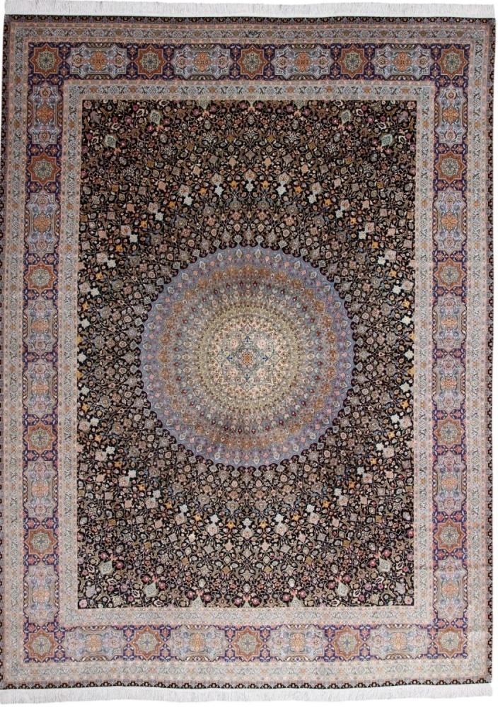 Persian Rug Tabriz 70Raj Silknkette 406x299 406x299, Persian Rug Knotted by hand
