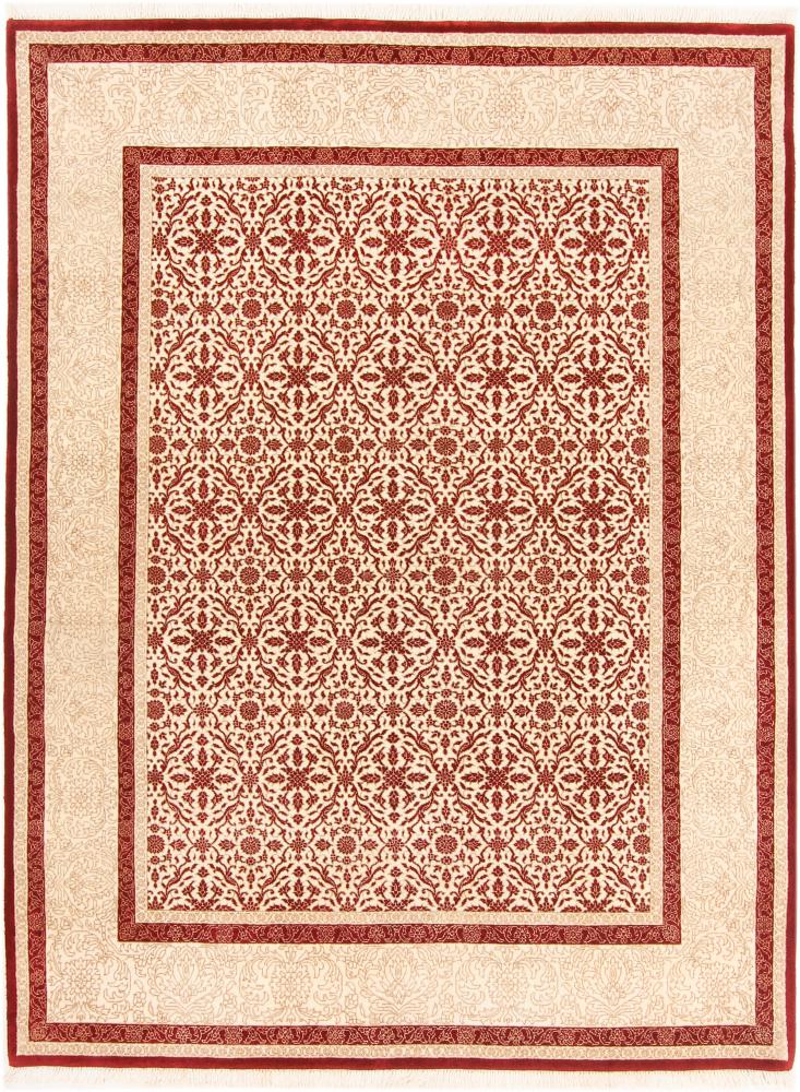 Indo rug Tabriz 201x152 201x152, Persian Rug Knotted by hand
