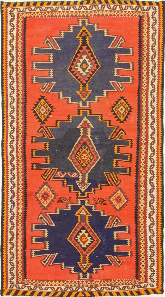 Tapete persa Kilim Fars Azerbaijan Antigo 280x151 280x151, Tapete persa Tecido à mão