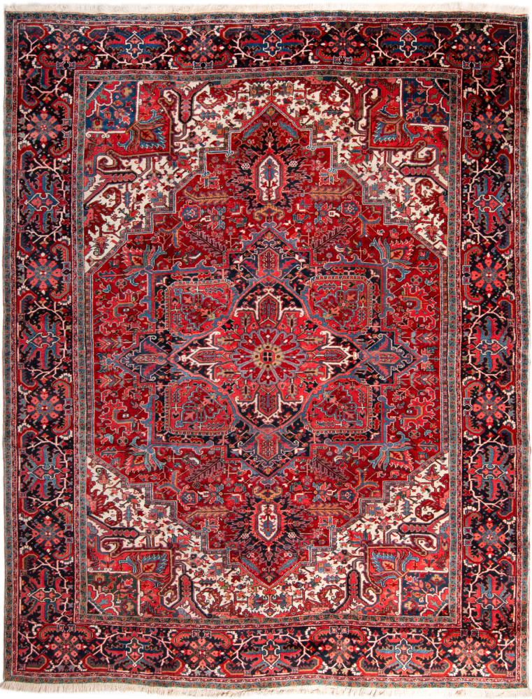 Περσικό χαλί Heriz 449x345 449x345, Περσικό χαλί Οι κόμποι έγιναν με το χέρι