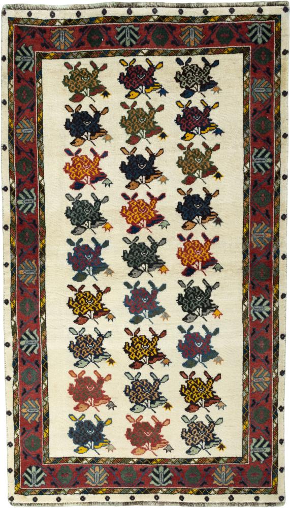 Persian Rug Persian Gabbeh Ghashghai 211x122 211x122, Persian Rug Knotted by hand