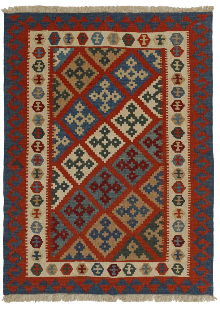 Tapete persa Kilim Fars 200x148 200x148, Tapete persa Tecido à mão