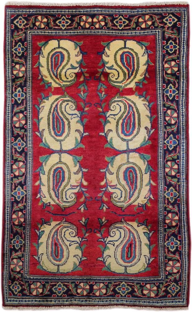 Tapis persan Hamadan 138x81 138x81, Tapis persan Noué à la main