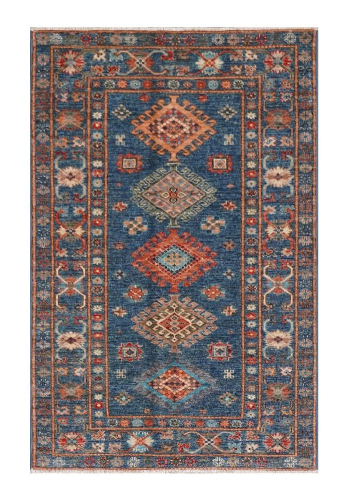 Afghan rug Kazak Ghazni 155x99 155x99, Persian Rug Knotted by hand