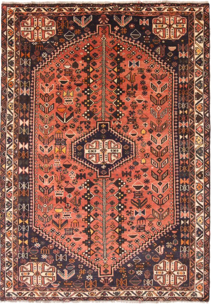 Persisk tæppe Shiraz 280x199 280x199, Persisk tæppe Knyttet i hånden