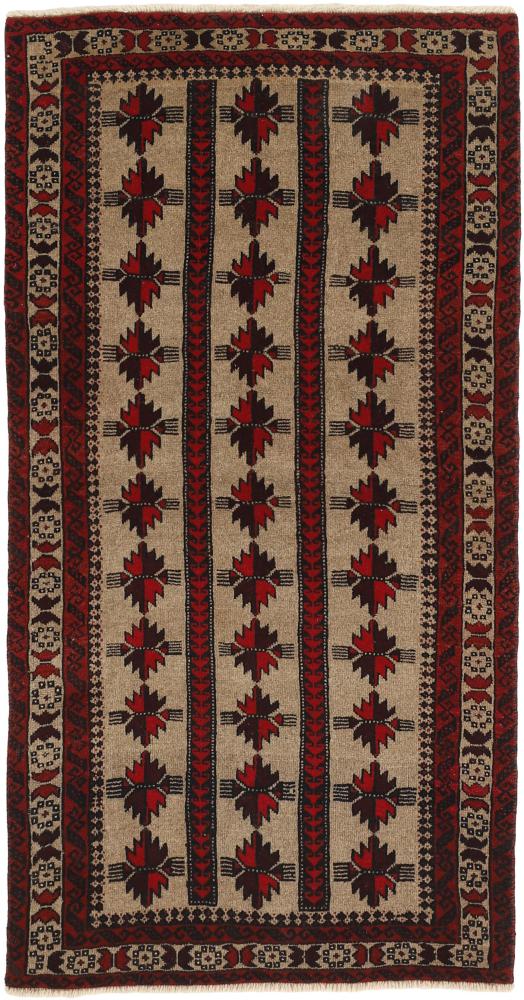 Tapis persan Baloutche 186x97 186x97, Tapis persan Noué à la main