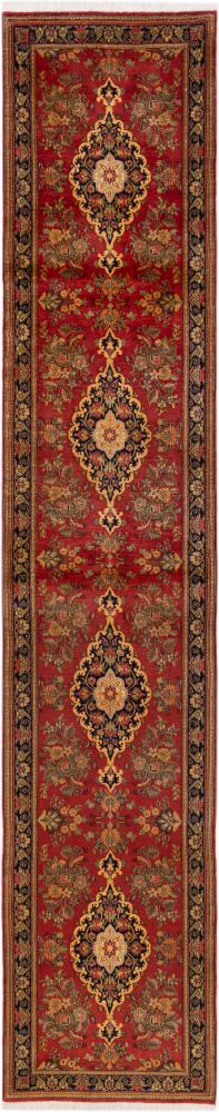 Persian Rug Qum Kork 13'7"x2'7" 13'7"x2'7", Persian Rug Knotted by hand