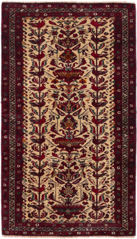 Persisk tæppe Ghutshan Antikke 126x72 126x72, Persisk tæppe Knyttet i hånden