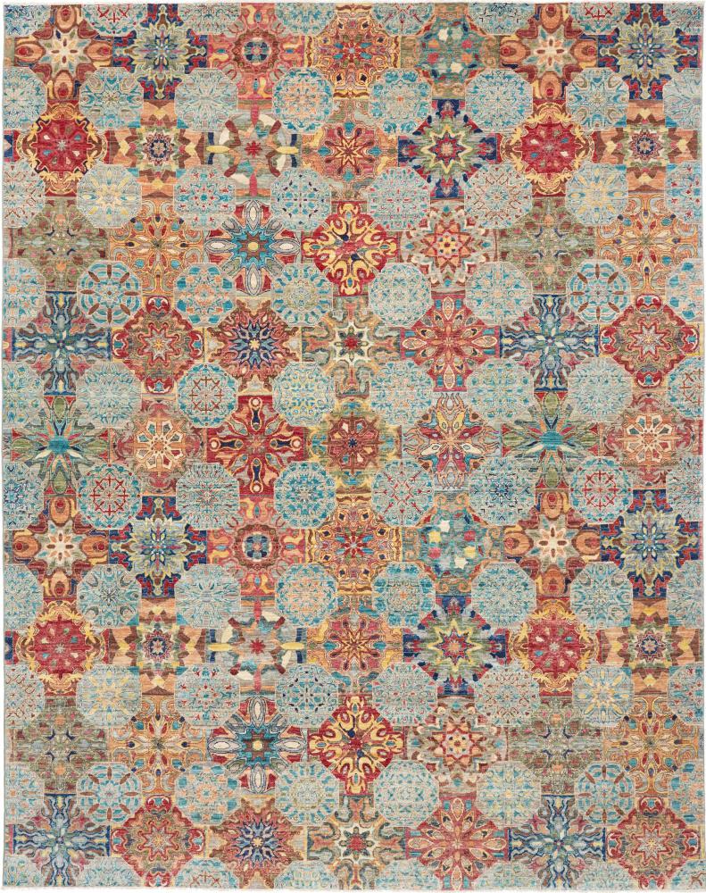 Pakistani rug Design Arijana 9'10"x8'0" 9'10"x8'0", Persian Rug Knotted by hand