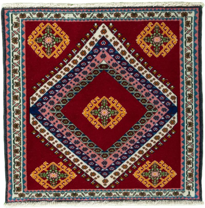 Persian Rug Shiraz 62x61 62x61, Persian Rug Knotted by hand