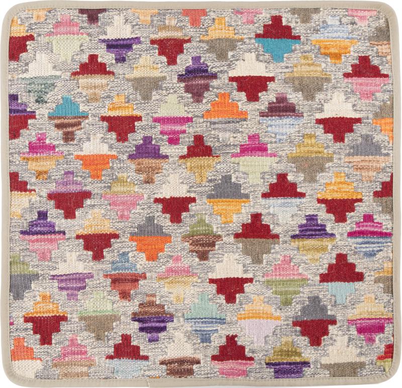 Afghan rug Kilim Afghan Cushion Cover 50x50 50x50, Persian Rug Knotted by hand