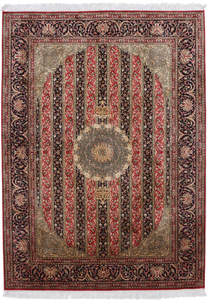 Indo rug Kashmir Pure Silke 215x158 215x158, Persian Rug Knotted by hand