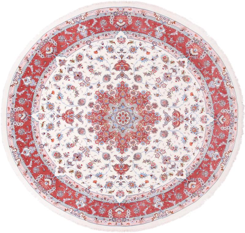 Tapis persan Tabriz 40Raj 400x400 400x400, Tapis persan Noué à la main