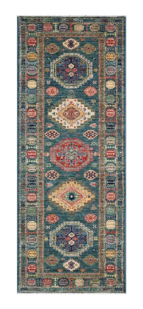 Afghan rug Kazak Ghazni 203x80 203x80, Persian Rug Knotted by hand