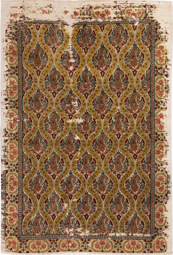 Persisk teppe Ghom 195x134 195x134, Persisk teppe Knyttet for hånd