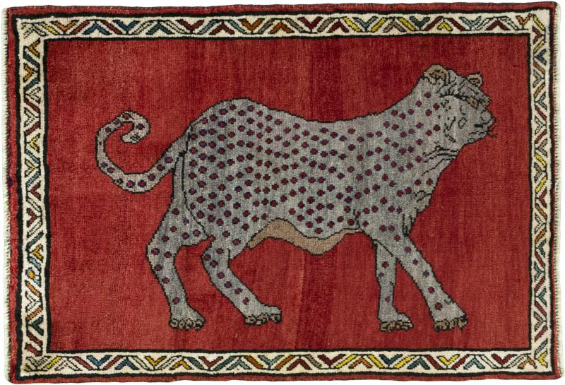 Persian Rug Persian Gabbeh Ghashghai 109x76 109x76, Persian Rug Knotted by hand