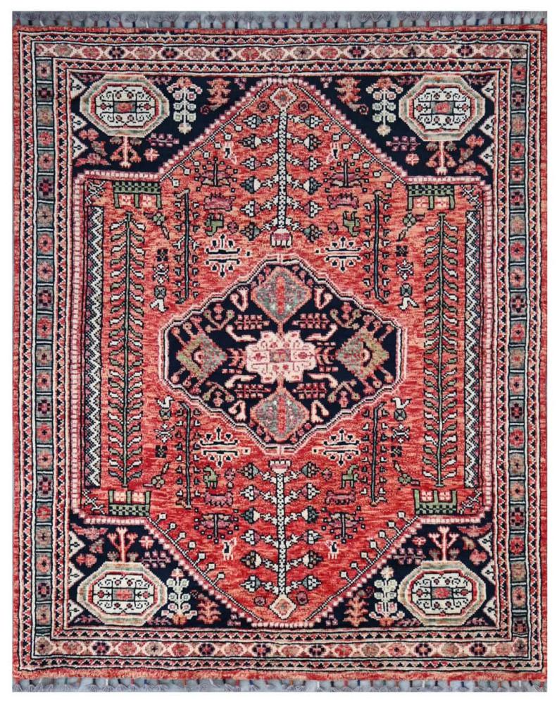 Pakistański dywan Kazak Ghashghai 196x156 196x156, Dywan perski Ręcznie tkany
