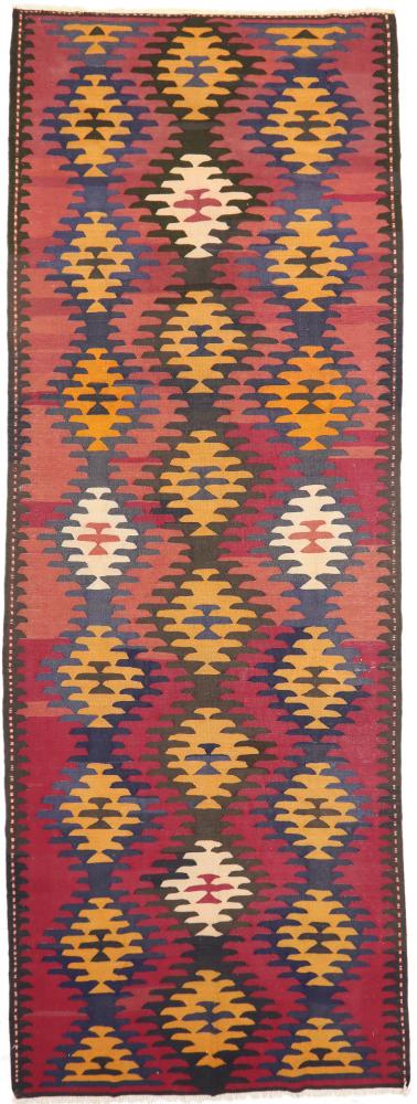 Tapete persa Kilim Fars Azerbaijan Antigo 442x158 442x158, Tapete persa Tecido à mão