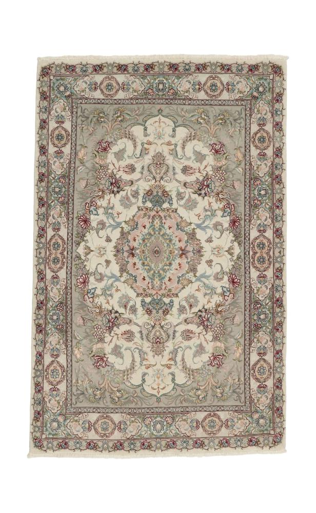 Tappeto persiano Tabriz 60Raj Ordito in Seta 157x101 157x101, Tappeto persiano Annodato a mano