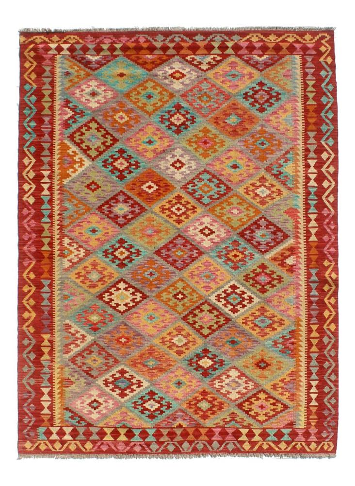 Afghan rug Kilim Afghan 8'3"x6'1" 8'3"x6'1", Persian Rug Woven by hand