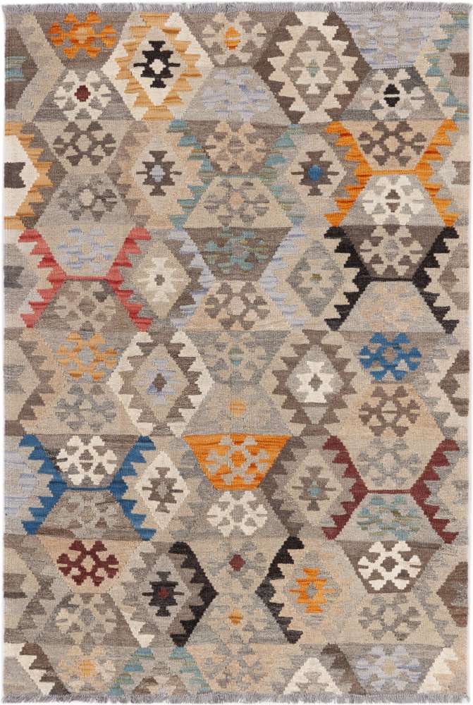 Tapis afghan Kilim Afghan 155x106 155x106, Tapis persan Tissé à la main