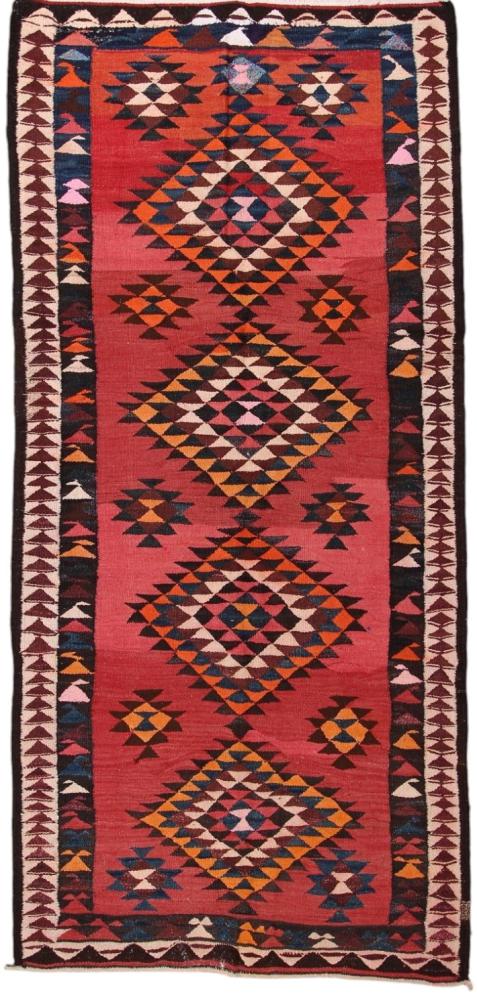 Perserteppich Kelim Fars Antik 10'10"x5'1" 10'10"x5'1", Perserteppich Handgewebt