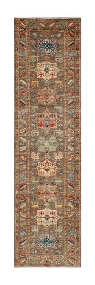 Afghansk tæppe Kazak Ghazni 304x82 304x82, Persisk tæppe Knyttet i hånden