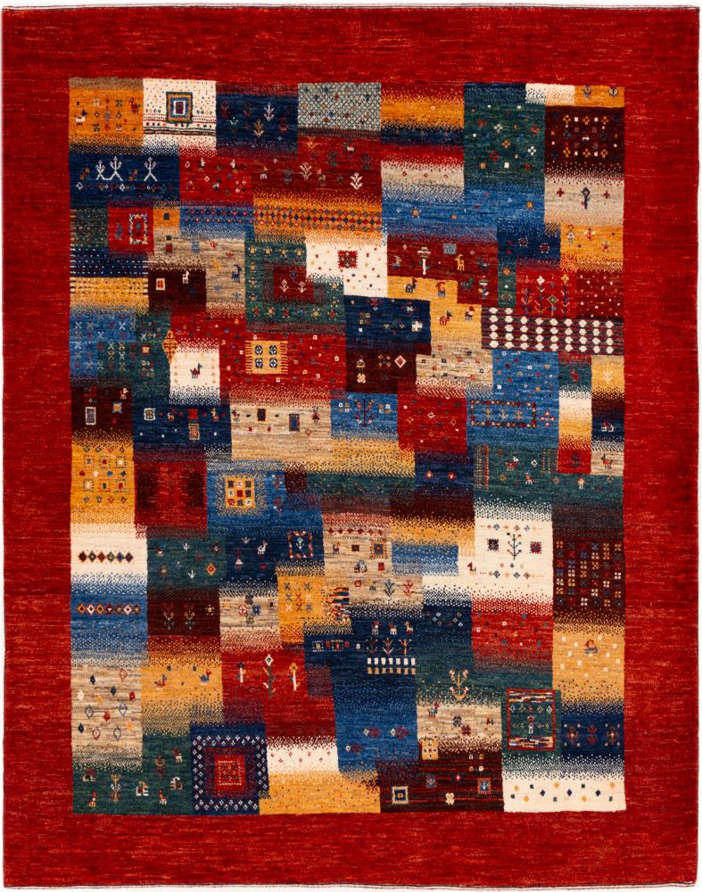 Persialainen matto Persia Gabbeh Loribaft Nowbaft 194x156 194x156, Persialainen matto Solmittu käsin